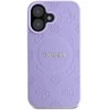 Guess Saffiano Peony Stamp MagSafe Apple iPhone 16 dėklas telefonui violetinės spalvos
