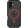 Tactical MagForce Hyperstealth 2.0 dėklas telefonui Apple iPhone 16 juodos ir raudonos spalvos