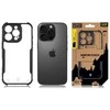 Tactical Quantum Stealth dėklas skirtas Apple iPhone 16 Pro skaidrus ir juodos spalvos