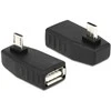 Delock Adapteris USB microUSB male > USB 2.0 female, OTG, 90° rectangular (65474)