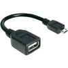 Delock kabelis USB micro-B kištukas > USB 2.0-A moteriškas OTG lankstus 15 cm