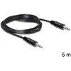 Delock lizdo kabelis 3,5 mm 3 kontaktų kištukinis / vyriškas 5 m