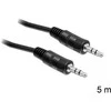 Delock lizdo kabelis 3,5 mm 3 kontaktų kištukinis / vyriškas 5 m