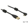 DELOCK kabelis USB-A kištukas > USB micro-B vyriškas kampinis 270G
