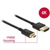 Kabelis Delock HDMI Micro - HDMI 1m juoda (84781)