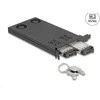 Delock PCIe adapteris dviem M.2 NVMe su stalčių užraktais