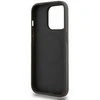 DKNY PU Leather Stack Logo Magsafe dėklas telefonui Apple iPhone 15 Pro pilkos spalvos