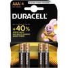 Duracell Basic alkaline batteries, 4 pcs (AAA)