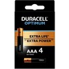 Duracell Optimum šarminės baterijos, 4 vnt. (AAA)