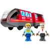 Dve Deti 2Kids Toys elektrinis miesto traukinys, raudona