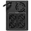EATON 5E 1600 USB DIN G2 1600VA 900W Pridėtas įėjimo laidas 4 Schuko