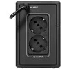 EATON 5E 700 USB DIN G2 700VA 360W Pridėtas įėjimo laidas 2 Schuko