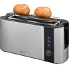 EKG ECGST10630SS Skrudintuvas, 1000W, 1 lizdas 2 skrudintuvams, temperatūros reguliavimas, Juodas/Inox spalva