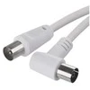 Emos Antenna coaxial cable shielded 2,5m - angle fork