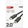 EMOS Charging and Data Cable 2.0 USB-C / USB-C, 2 m, juodas