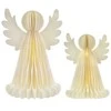 Emos Christmas paper angels with stand, 2 pcs, 28/38 cm, inner