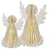 Emos Christmas paper angels with stand, 2 pcs, 28/38 cm, inner