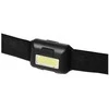 Ant galvos tvirtinamas LED žibintuvėlis P3537 Emos 1W COB LED metalinis/juodas