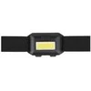 Ant galvos tvirtinamas LED žibintuvėlis P3537 Emos 1W COB LED metalinis/juodas