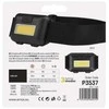 Ant galvos tvirtinamas LED žibintuvėlis P3537 Emos 1W COB LED metalinis/juodas