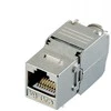 DATACOM Keystone RJ45 STP CAT6A self-cutting Sidabrinis