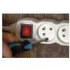 Emos Ilgintuvas 10 m / 5 lizdų / su jungikliu / baltas / PVC / 1 mm2