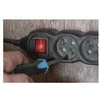 Emos Prailginimo laidas 3 m / 5 lizdai / su jungikliu / juodas / PVC / 1,5 mm2