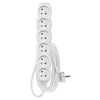 EMOS Extension cable 3 m / 6 sockets / baltas / PVC / 1.5 mm2
