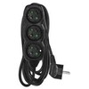 Emos Extension cable 5 m / 3 sockets / juodas / PVC / 1.5 mm2