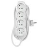 Emos Extension cable 5 m / 4 sockets / baltas / PVC / 1.5 mm2