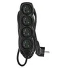 Emos Extension cable 5 m / 4 sockets / juodas / PVC / 1.5 mm2