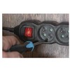 Emos Extension cable 5 m / 4 sockets / with switch / juodas / PVC / 1.5 mm2