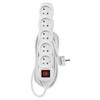 Emos Extension cable 5 m / 5 sockets / with switch / baltas / PVC / 1.5 mm2