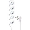 EMOS Extension cable 5 sockets 5m, baltas, PVC, 1,5mm2
