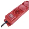 Emos Emos P14151 ilgintuvas su įžeminimu ir jungikliu, 4 lizdai, 5 m IP44 raudonas