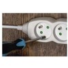 Emos Extension cable 7 m / 3 sockets / baltas / PVC / 1.5 mm2