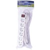 EMOS Extension cable with switch 6 sockets 5m, baltas