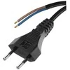 Emos Laidas su elektros kištuku 2m/2x0.5mm juodas