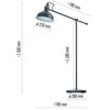 Emos Floor lamp ARTHUR for E27 bulb, 150cm, dark pilkas