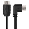 Emos HDMI 2.0 high speed cable A fork - A fork 90° 5 m