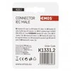 Emos IEC fork connector screw straight