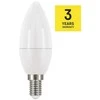 LED lemputė E14 230V 5W 470lm, žvakės formos, šiltai balta, 2700K, EMOS