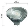 Lemputė LED GU5.3 (MR16) 12V 4.5W 400lm, šiltai balta, EMOS
