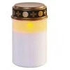 Emos LED cemetery candle, 12,5 cm, 2x C, indoor and outdoor, vintage, timer