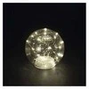 Emos LED Christmas glass ball - auksinis, 15 cm, 3x AA, indoor, warm baltas, timer