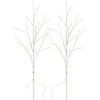 Emos LED decoration - 2x birch twig, 60 cm, 3x AA, indoor and outdoor, warm baltas, timer
