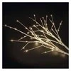 Emos LED decoration - 2x birch twig, 60 cm, 3x AA, indoor and outdoor, warm baltas, timer