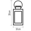 Emos LED decoration - Christmas lantern with candle
