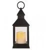 Emos Led komercinės žibintai Žvakė 24cm 3xAA, derliaus, laikmatis Juodas DCLV02