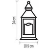 Emos Led komercinės žibintai Žvakė 24cm 3xAA, derliaus, laikmatis Juodas DCLV02